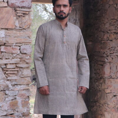 D Grey Color Kurta